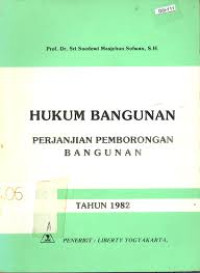 Image of Hukum Bangunan : Perjanjian Pemborongan Bangunan