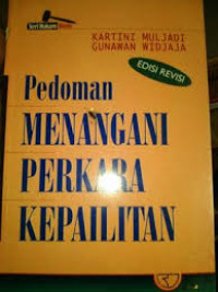 Image of Seri Hukum Bisnis : Pedoman Menangani Perkara Kepailitan