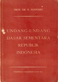 Image of Undang-Undang Dasar Sementara Republik Indonesia